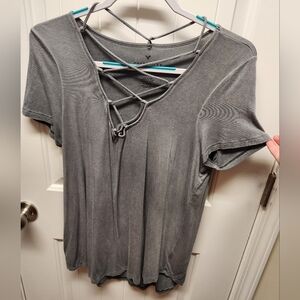 Large grey American Eagle Soft & Sexy tee